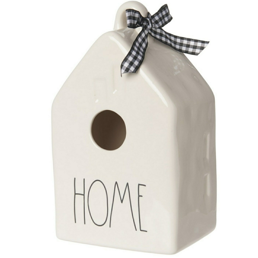 Rae Dunn HOME Elongated House-Shaped Birdhouse